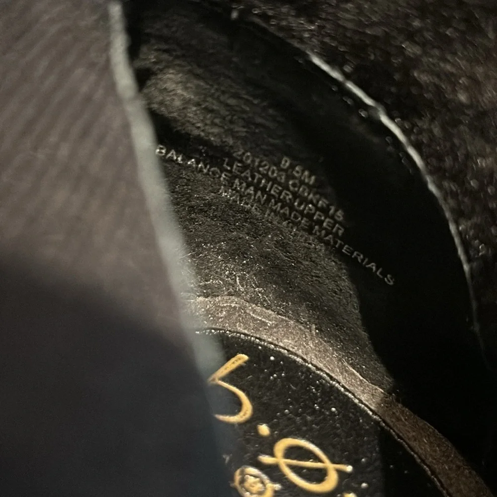 b.o.c born Black richardson double zipper ankle boot 9.5 Leather Buckle Strap - Picture 8 of 8